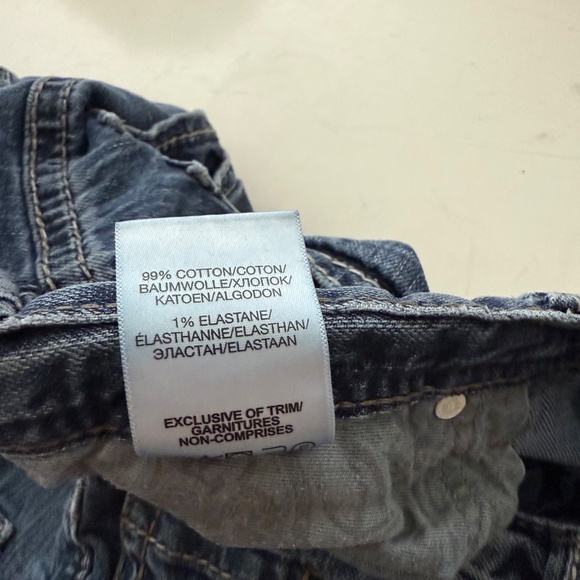 Silver Jeans ZAC Straight Leg Distressed Denim Jeans Mens 42 x 34 Stretch - Picture 7 of 11